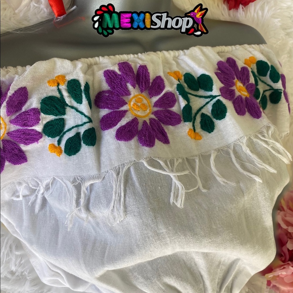 NEW MEXICAN TOP EMBROIDERED/TOP MEXICANO BORDADO - Picture 4 of 4
